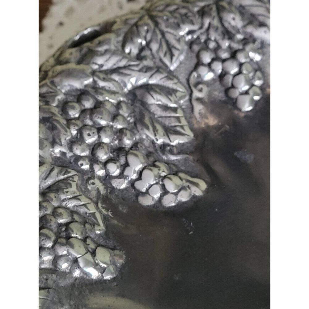 Peltrina Argentena tray bowl footed cast aluminum 80-7075